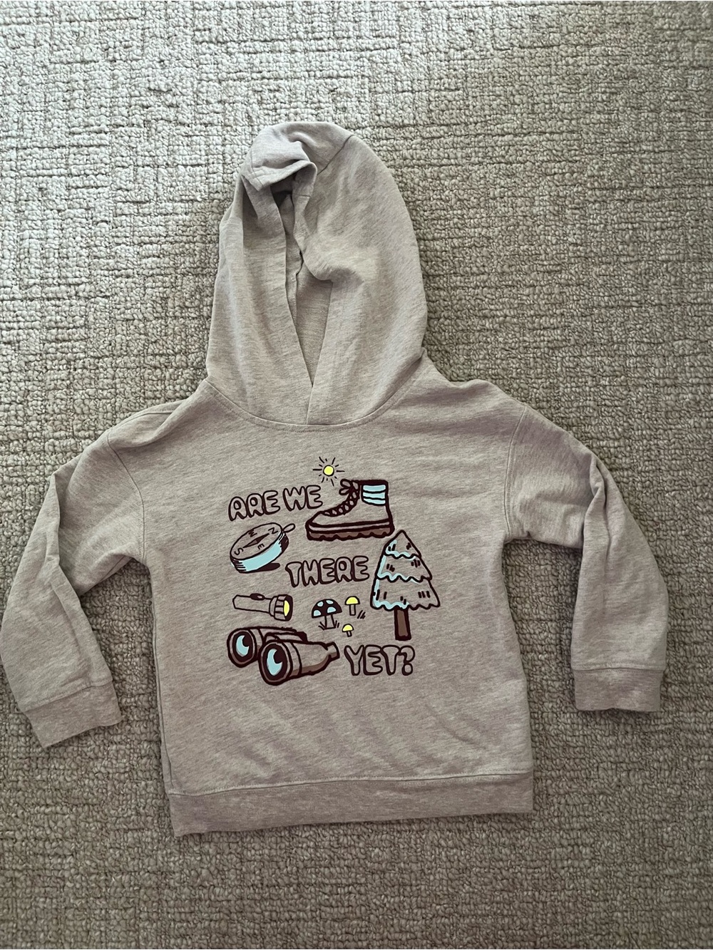 OshKosh B'gosh Gray Hoodie with Outdoor Graphic - Multi Accent